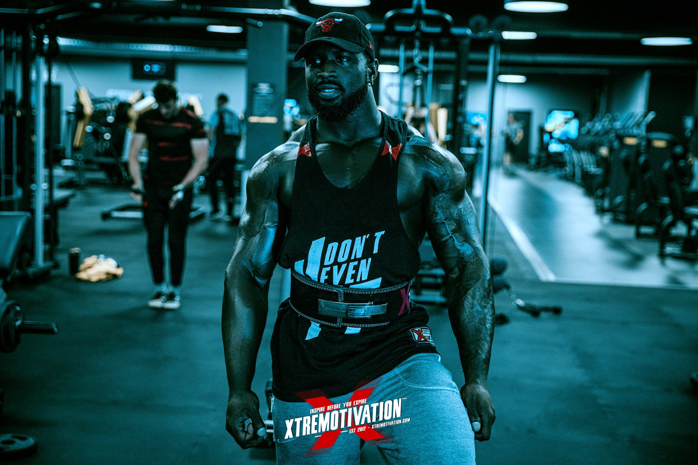 XTREMOTIVATION athlete in the gym